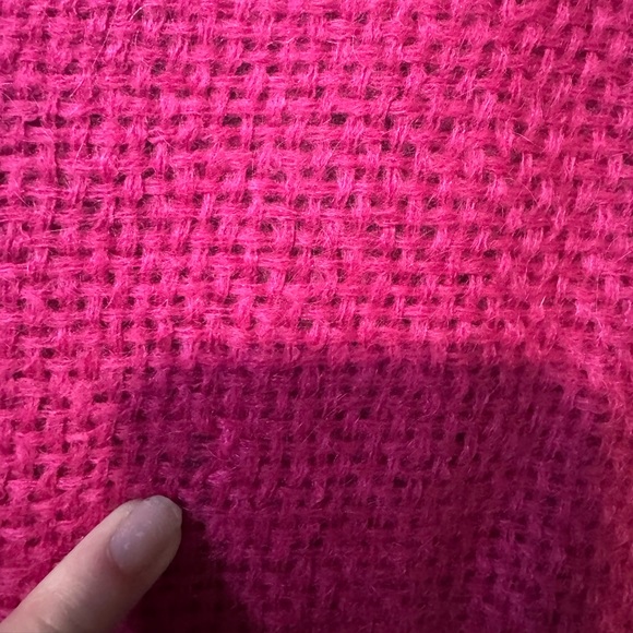 J Crew Hot Pink Scarf💕 - Picture 6 of 6